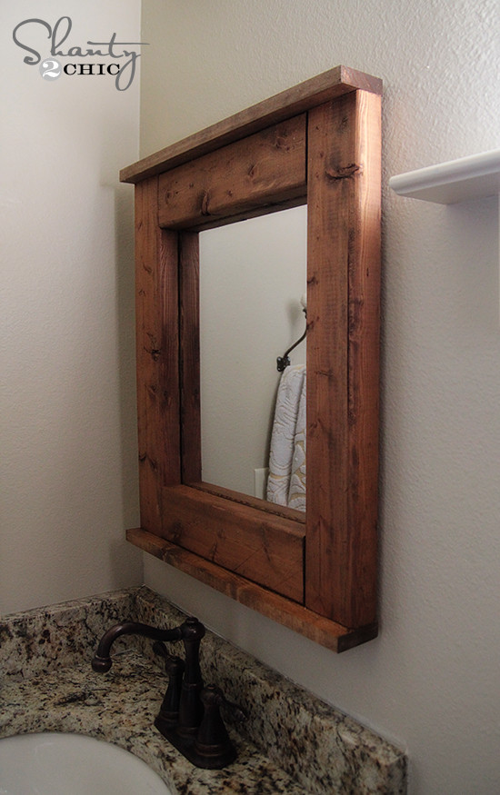 DIY Wooden Frames
 Wood Mirror DIY Shanty 2 Chic