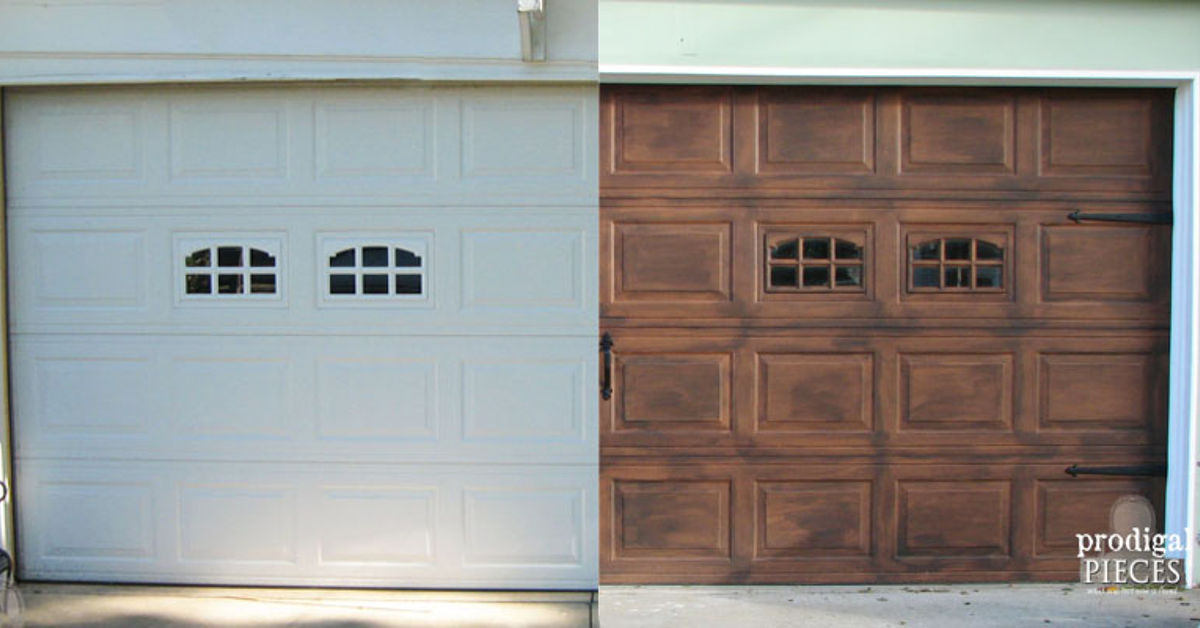 DIY Wooden Garage Door
 DIY Faux Stained Wood Garage Door Tutorial