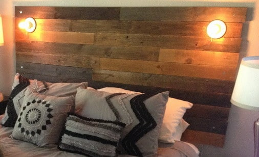 DIY Wooden Headboard With Lights
 How To Make A DIY Headboard From Recycled Wood With Custom