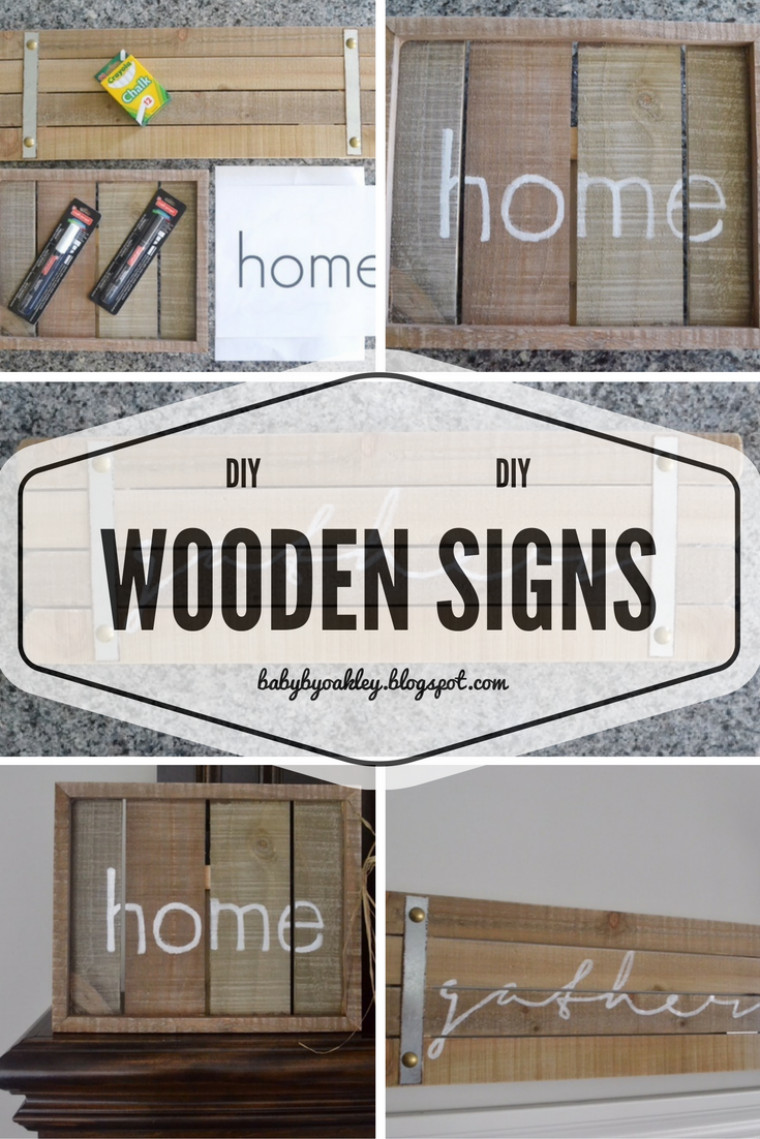 DIY Wooden Sign
 DIY Wooden Signs baby by oakley