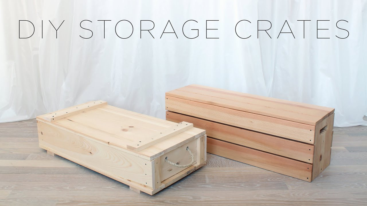 DIY Wooden Storage Box
 DIY WOOD CRATES