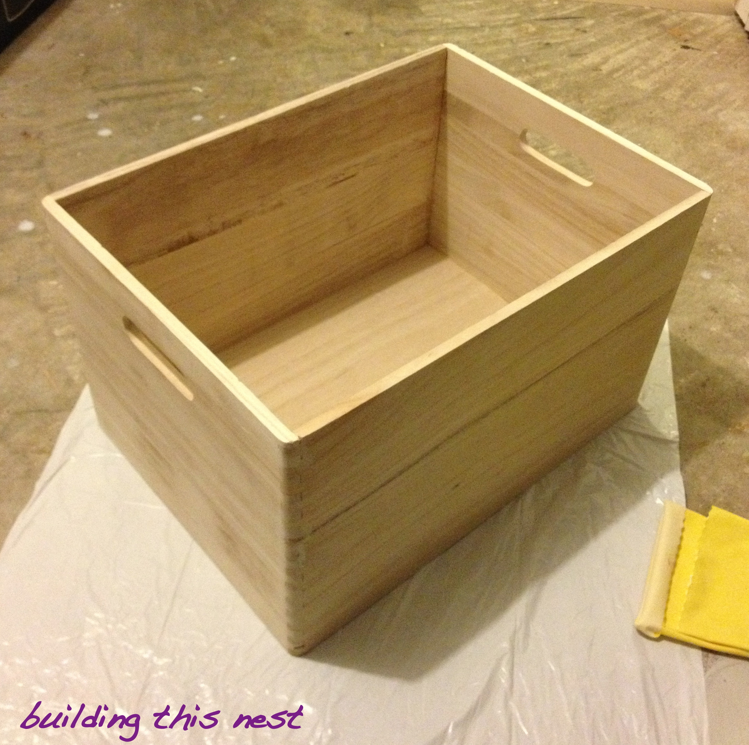 DIY Wooden Storage Box
 Happy Little Storage Box