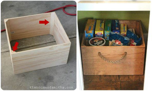 DIY Wooden Storage Box
 27 best images about shelves under cabinet on Pinterest