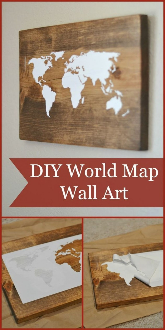 DIY Wooden Wall Art
 15 Extremely Easy DIY Wall Art Ideas For The Non Skilled