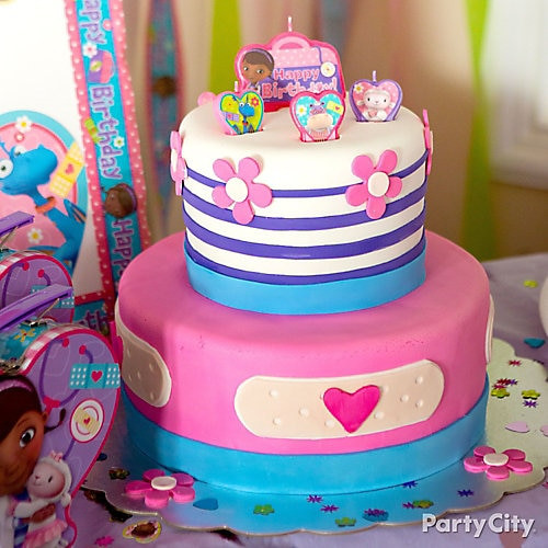 Doc Mcstuffins Birthday Cake Ideas
 Doc McStuffins Fondant Cake How To Party City
