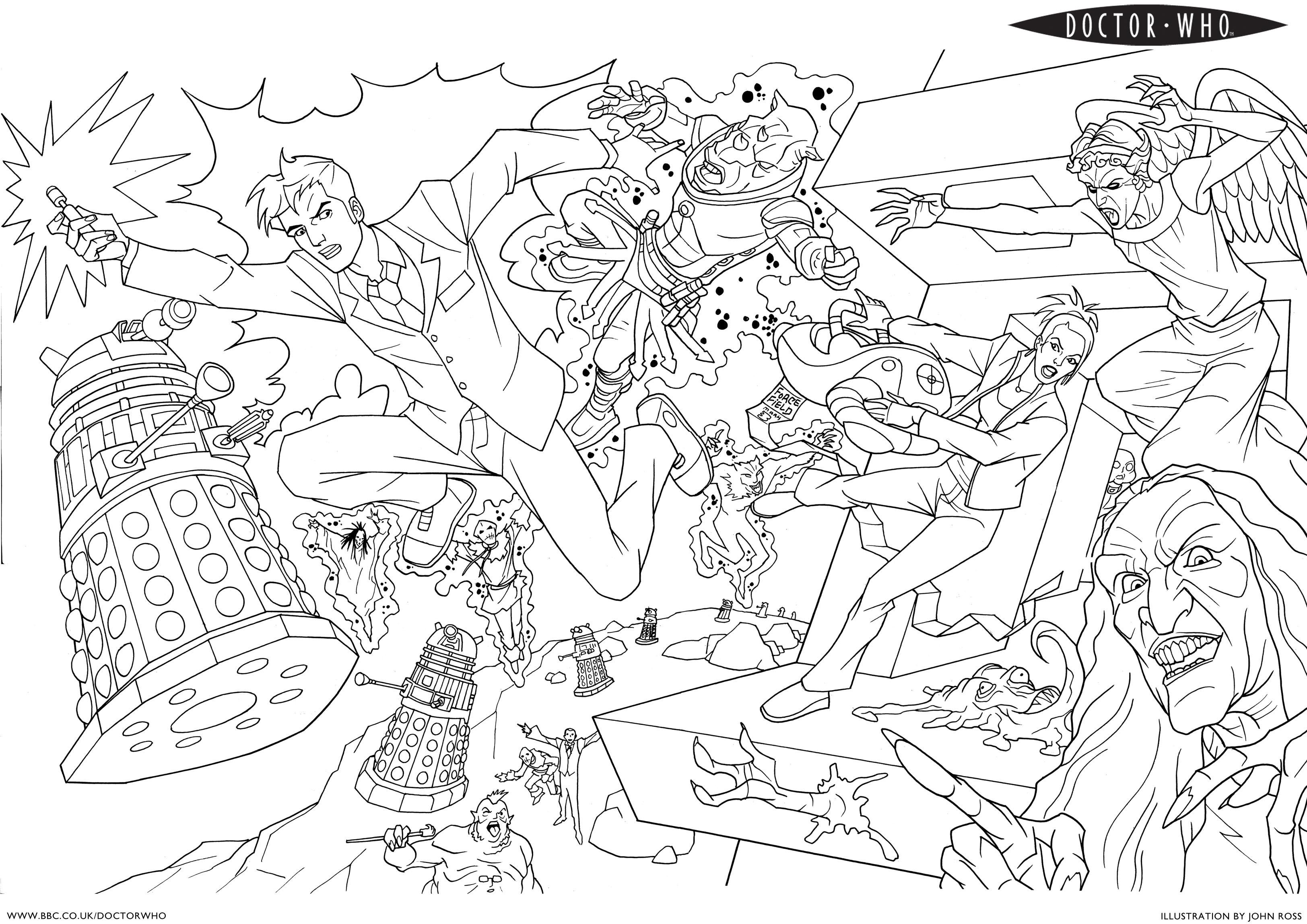Doctor Coloring Pages
 Doctor Who Coloring Pages Coloring Home