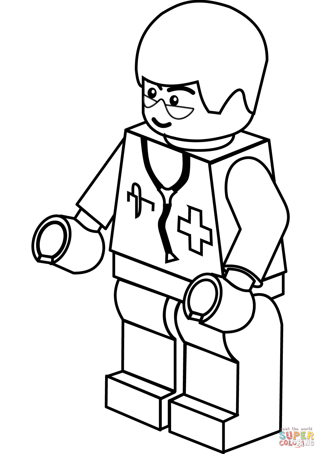 Doctor Coloring Pages
 Lego Doctor coloring page