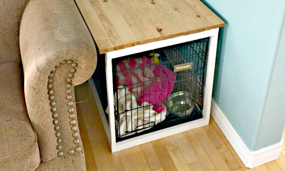Dog Crate Cover DIY
 DIY dog crate cover