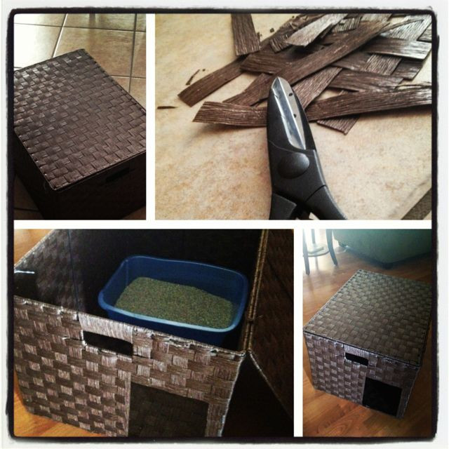 Dog Proof Litter Box DIY
 DOG PROOF and STYLISH Litterbox for $10 Bought the basket