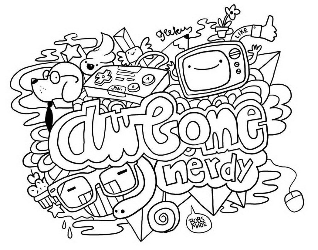 Doodles For Teenage Boys Coloring Pages
 Doodle Coloring Pages Best Coloring Pages For Kids