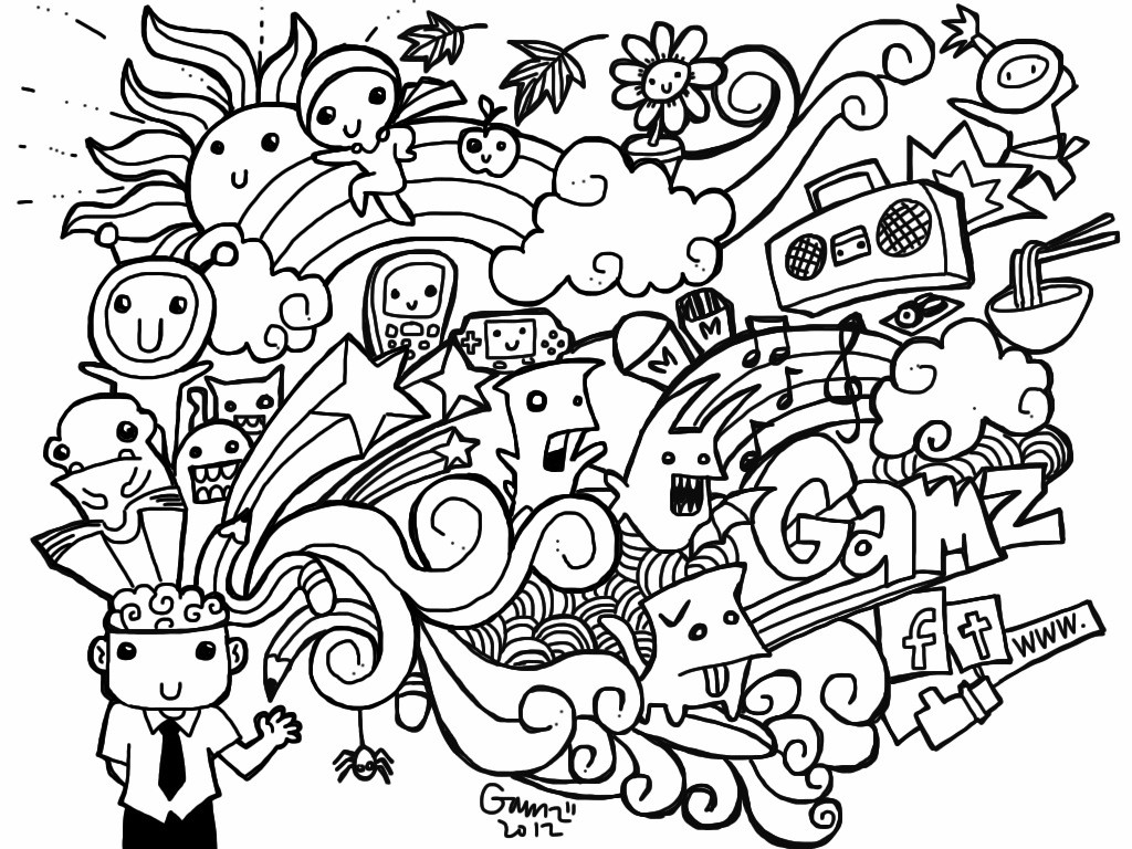 Doodles For Teenage Boys Coloring Pages
 Doodle Coloring Pages Best Coloring Pages For Kids