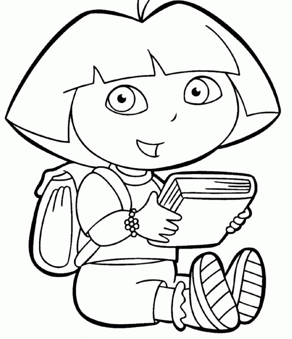 Dora Printable Coloring Pages
 dora the explorer coloring pages