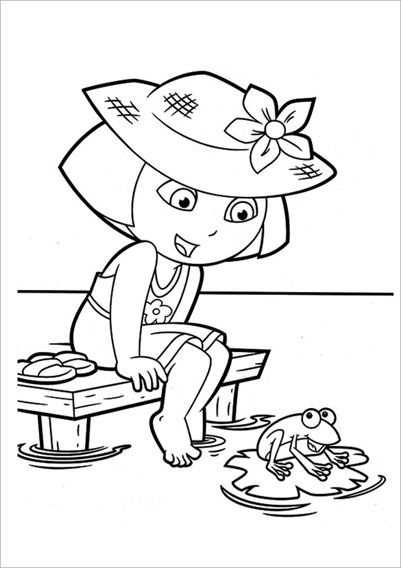 Dora Printable Coloring Pages
 19 Dora Coloring Pages – PDF PNG JPEG EPS