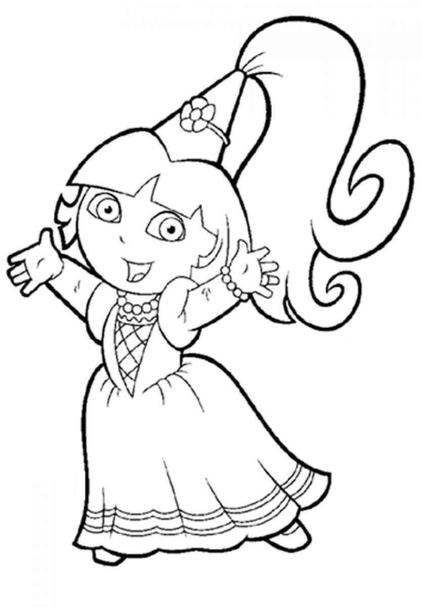 Dora Printable Coloring Pages
 dora coloring pages