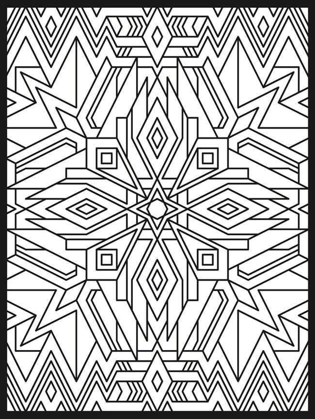 Dover Adult Coloring Books
 Stained glass design 2 from Dover Publications