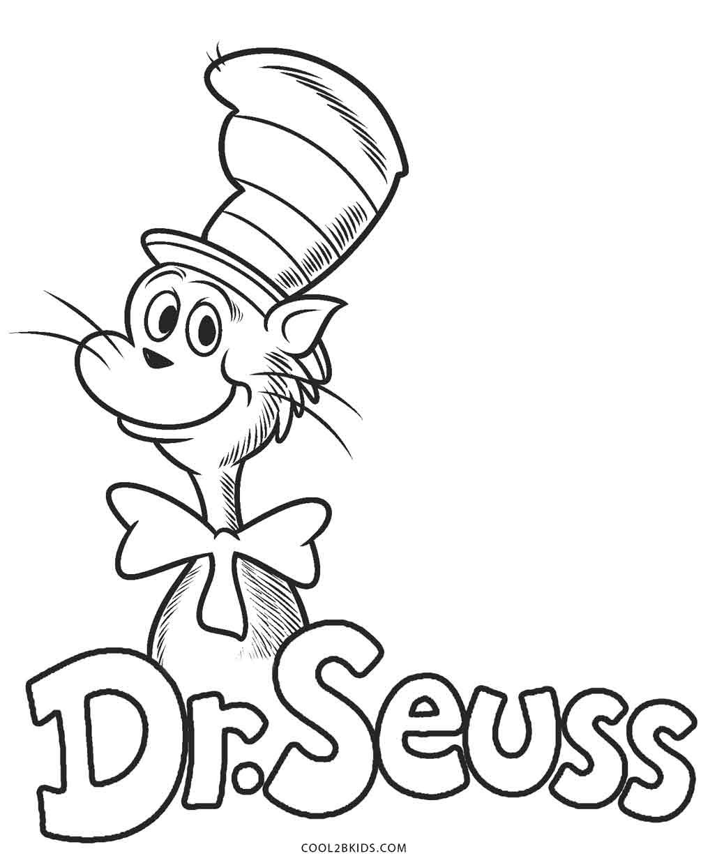 Dr.Seuss Coloring Pages Printable
 Free Printable Dr Seuss Coloring Pages For Kids