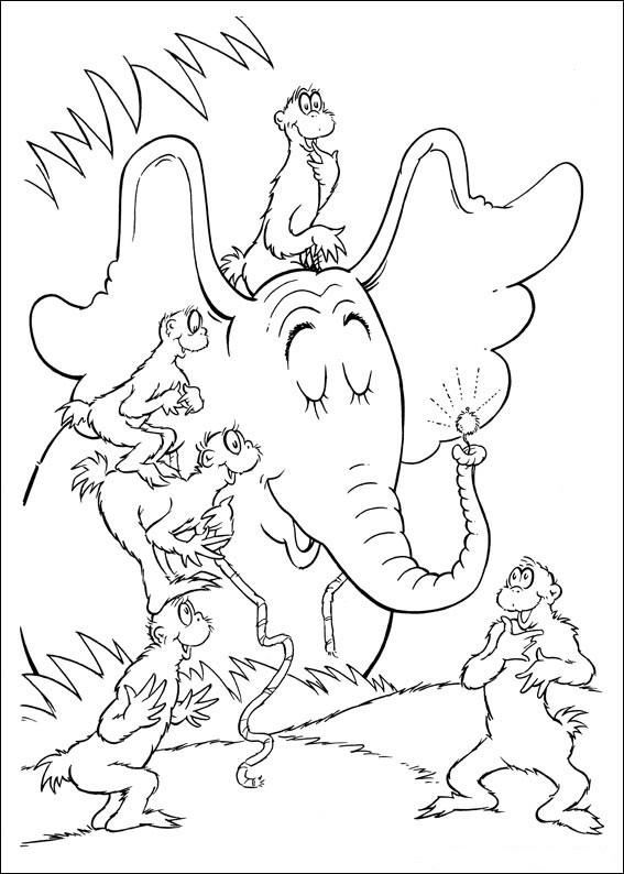 Dr.Seuss Coloring Pages Printable
 Fun Coloring Pages Horton Dr Seuss Coloring Pages
