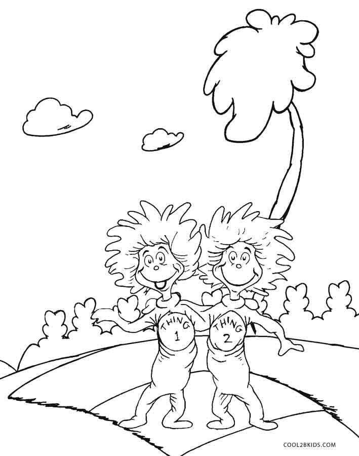 Dr.Suess Coloring Pages
 Free Printable Dr Seuss Coloring Pages For Kids