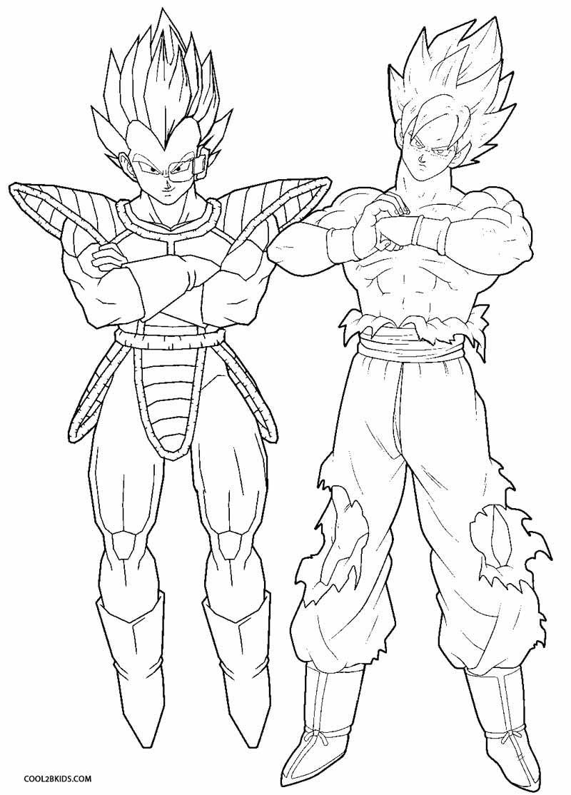 Dragon Ball Z Coloring Pages Printable
 Printable Goku Coloring Pages For Kids