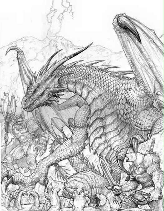 Dragon Coloring Pages For Adults Printable
 558 best images about Dragons to Color on Pinterest