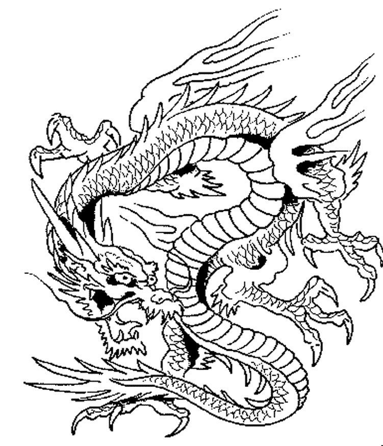 Dragon Coloring Pages For Adults Printable
 Dragon Coloring Pages Printable