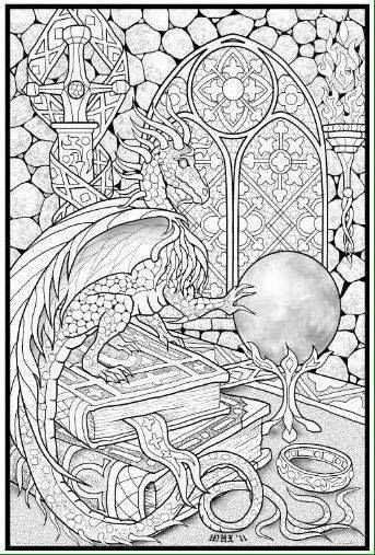 Dragon Coloring Pages For Adults Printable
 Pin by Jennifer Chornley on Colouring