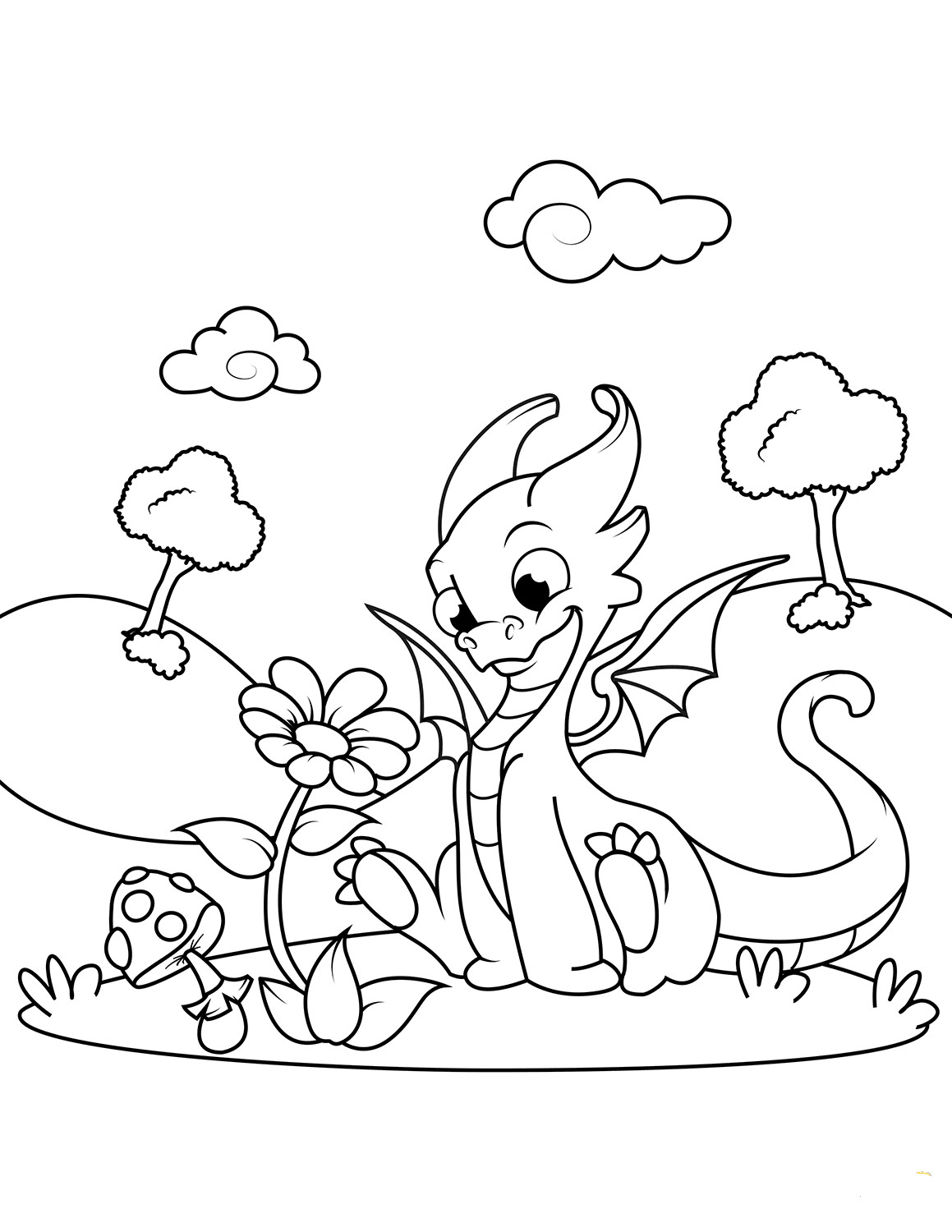 Dragon Coloring Pages Free Printable
 35 Free Printable Dragon Coloring Pages