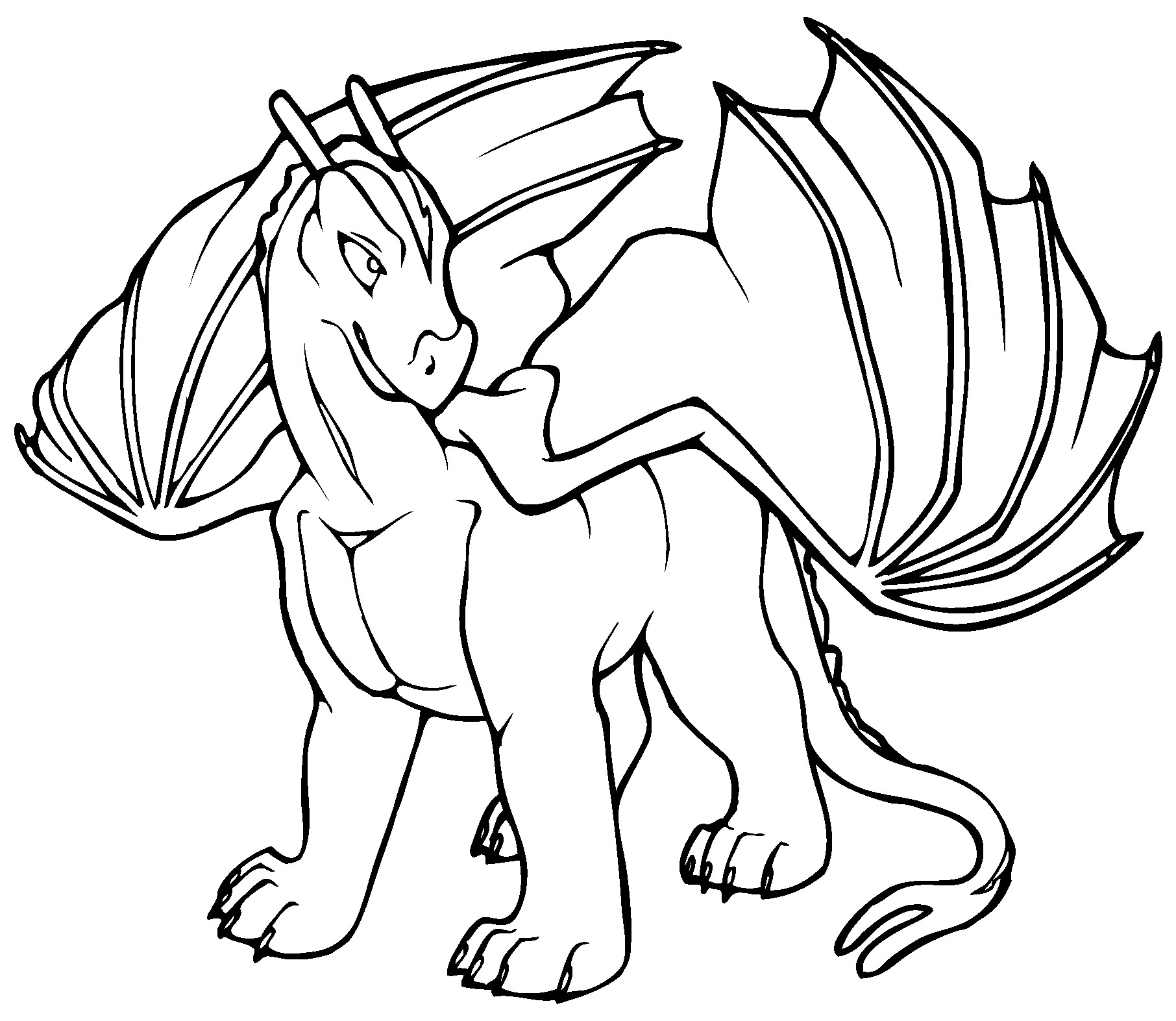 Dragon Coloring Pages Free Printable
 Free Printable Dragon Coloring Pages For Kids