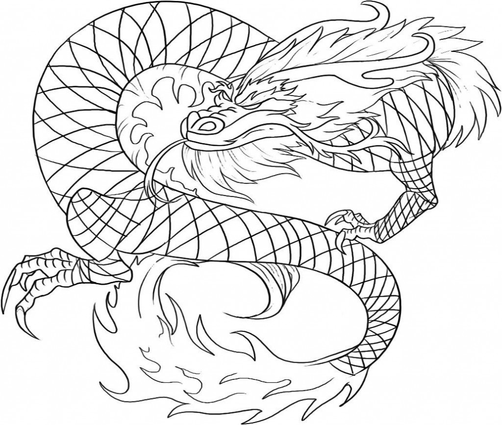 Dragon Coloring Pages Free Printable
 Free Printable Chinese Dragon Coloring Pages For Kids