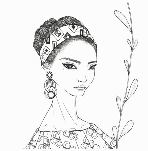 Dream Girl Coloring Book
 30 best images about DESENHO DREAM GIRL BEAUTY COLORING on