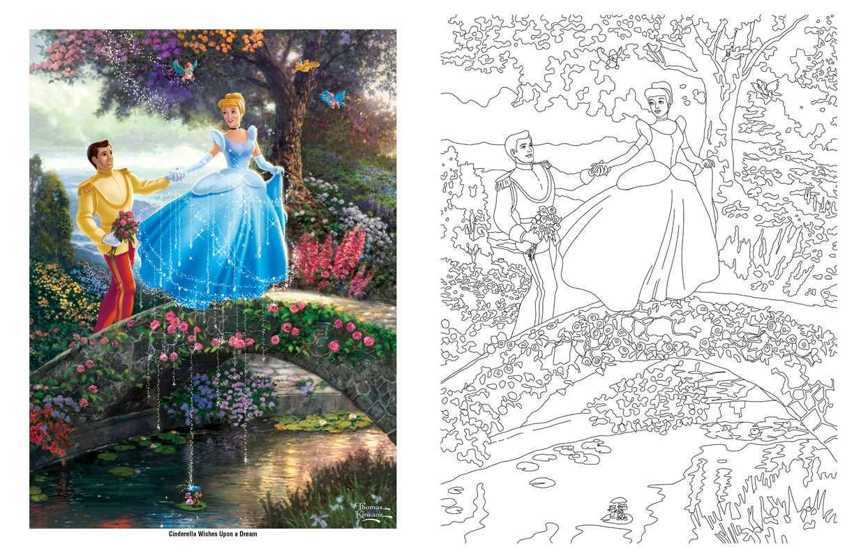Dream Girl Coloring Book
 Disney Dreams Collection Thomas Kinkade Studios Coloring