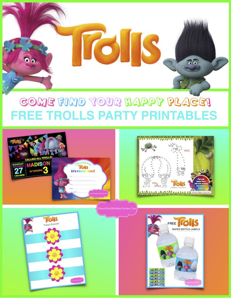 Dreamworks Trolls Birthday Party Ideas
 17 Best images about Trolls Party on Pinterest
