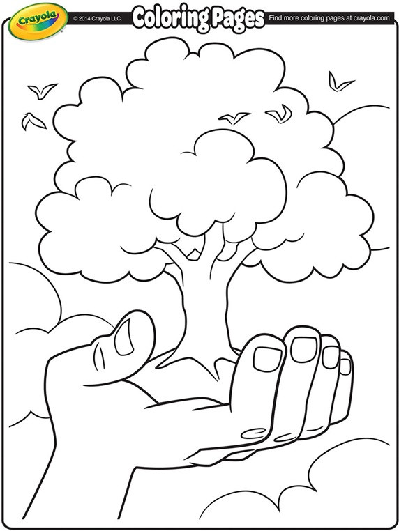 Earth Day Coloring Pages
 Earth Day Tree Coloring Page