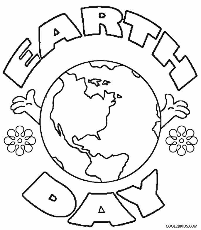 Earth Day Coloring Pages
 Printable Earth Coloring Pages For Kids