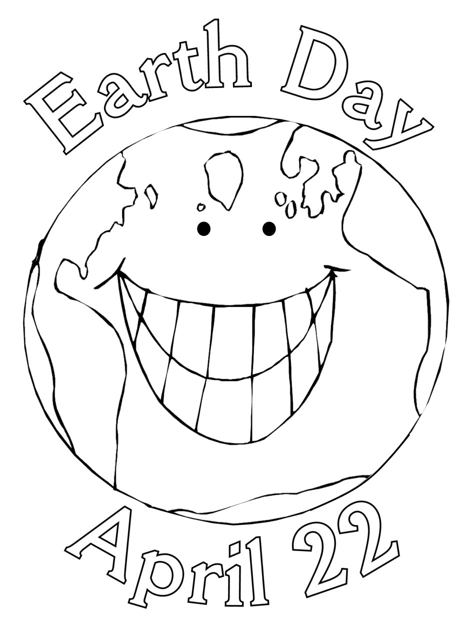 Earth Day Coloring Pages
 Counting down to Earth Day April 22nd – scrink