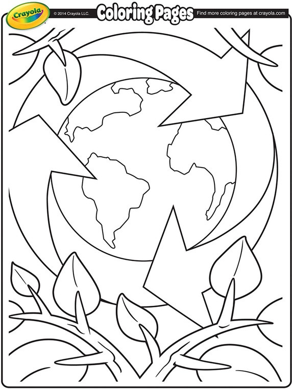 Earth Day Coloring Pages
 Earth Day Recycling Coloring Page
