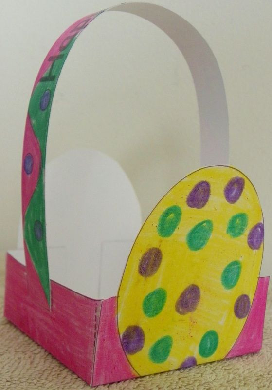 Easter Basket Craft Ideas For Preschoolers
 Easter Basket Craft for kids with free template and