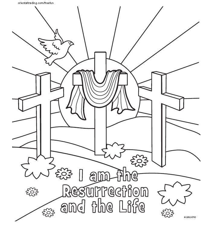 Easter Bible Coloring Pages For Toddlers
 coloring page Craft Easter