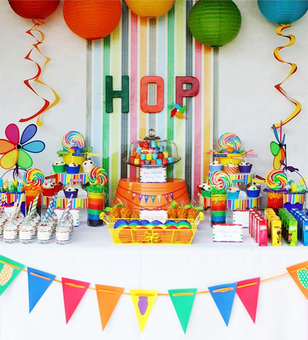 Easter Birthday Party Ideas For Boys
 Kara s Party Ideas Rainbow Easter Hop Girl Boy Colorful