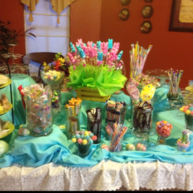 Easter Birthday Party Ideas For Boys
 Easter Birthday Party Candy Bar