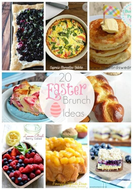 Easter Brunch Party Ideas
 20 Easter Brunch Ideas Link Party Features I Heart Nap