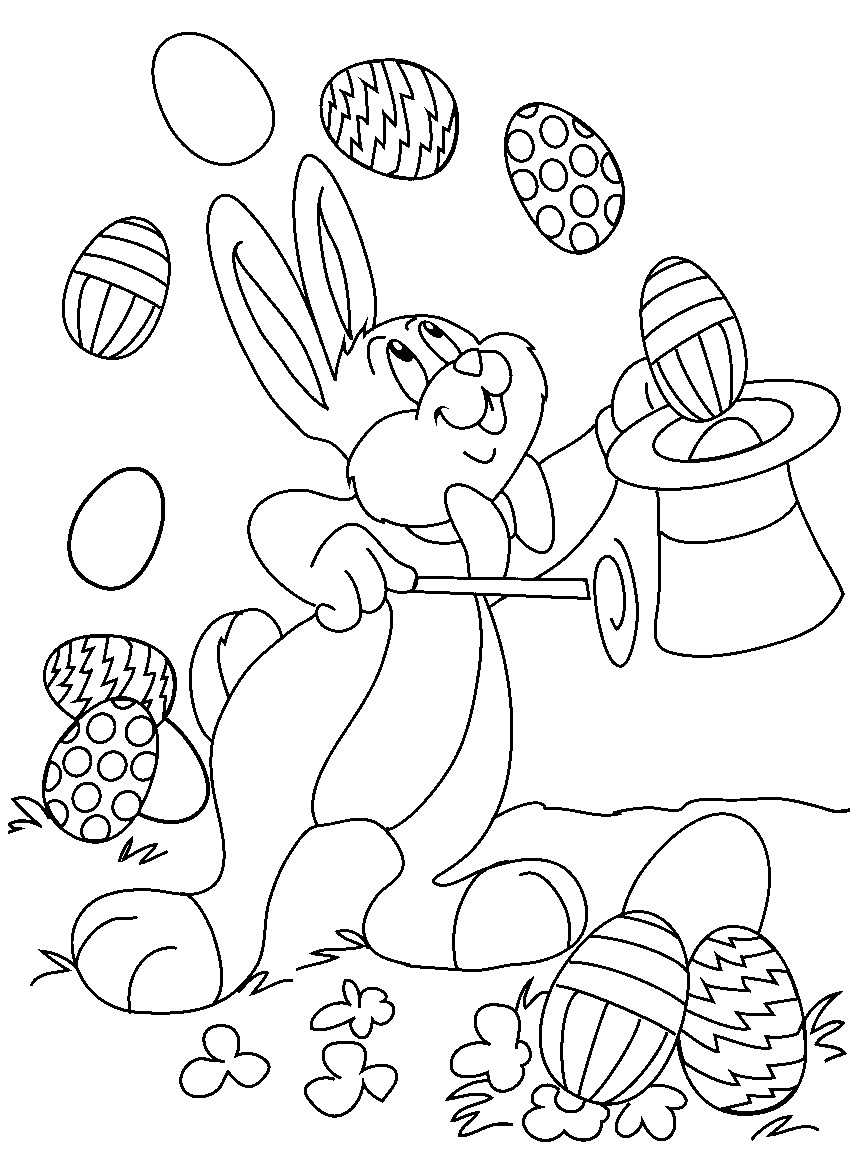 Easter Bunny Coloring Pages Free Printable
 16 Free Printable Easter Coloring Pages for Kids