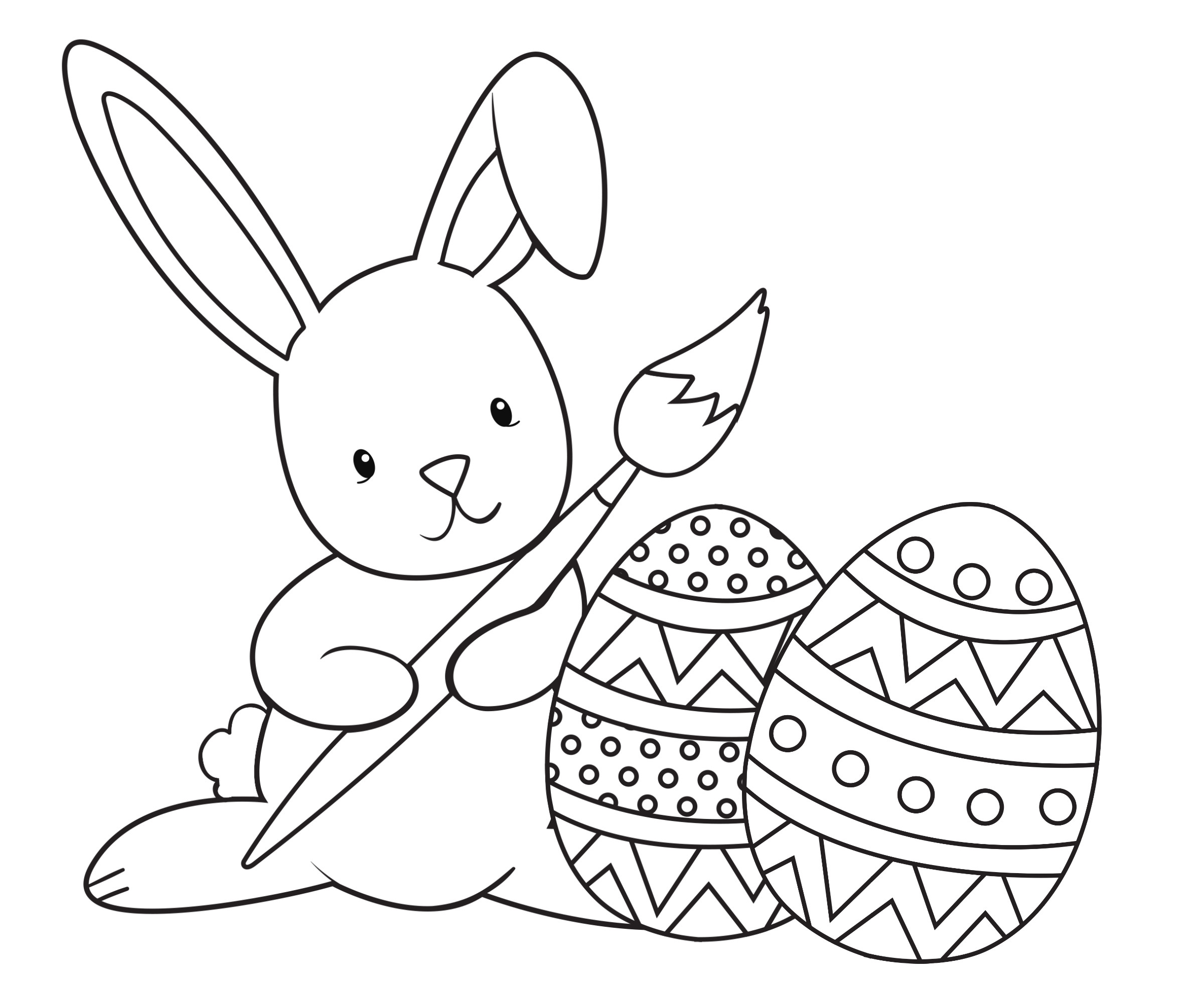 Easter Bunny Coloring Pages Free Printable
 Easter Coloring Pages Crazy Little Projects