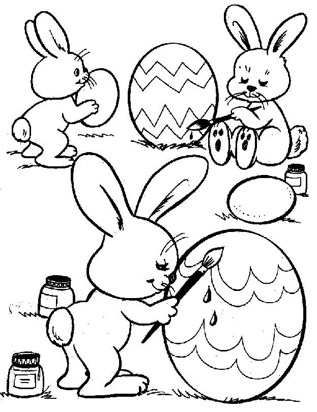 Easter Bunny Coloring Pages Free Printable
 Free Printable Easter Bunny Coloring Pages For Kids