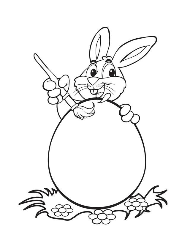 Easter Bunny Coloring Pages Free Printable
 Easter Bunny Coloring Pages