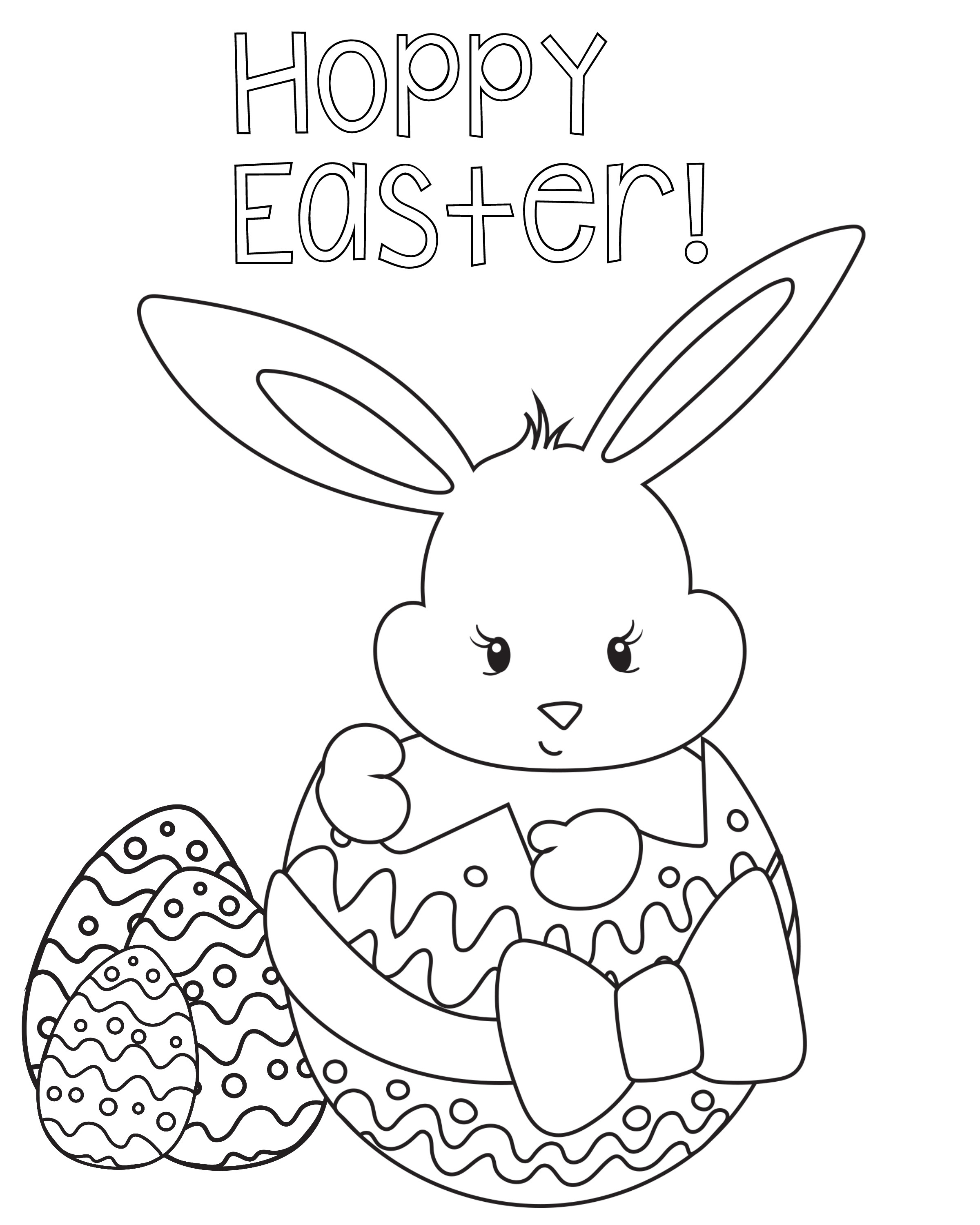 Easter Coloring Pages For Girls
 Easter Coloring Pages for Kids Crazy Little Projects