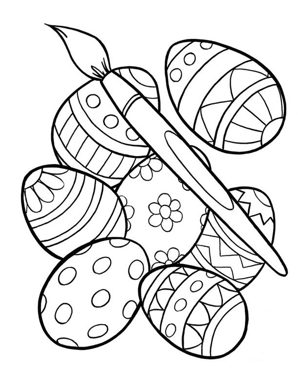 Easter Coloring Pages For Girls
 Free Printable Easter Egg Coloring Pages For Kids