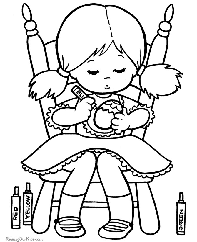 Easter Coloring Pages For Girls
 Trendy TreeHouse Happy Easter from the TT Team