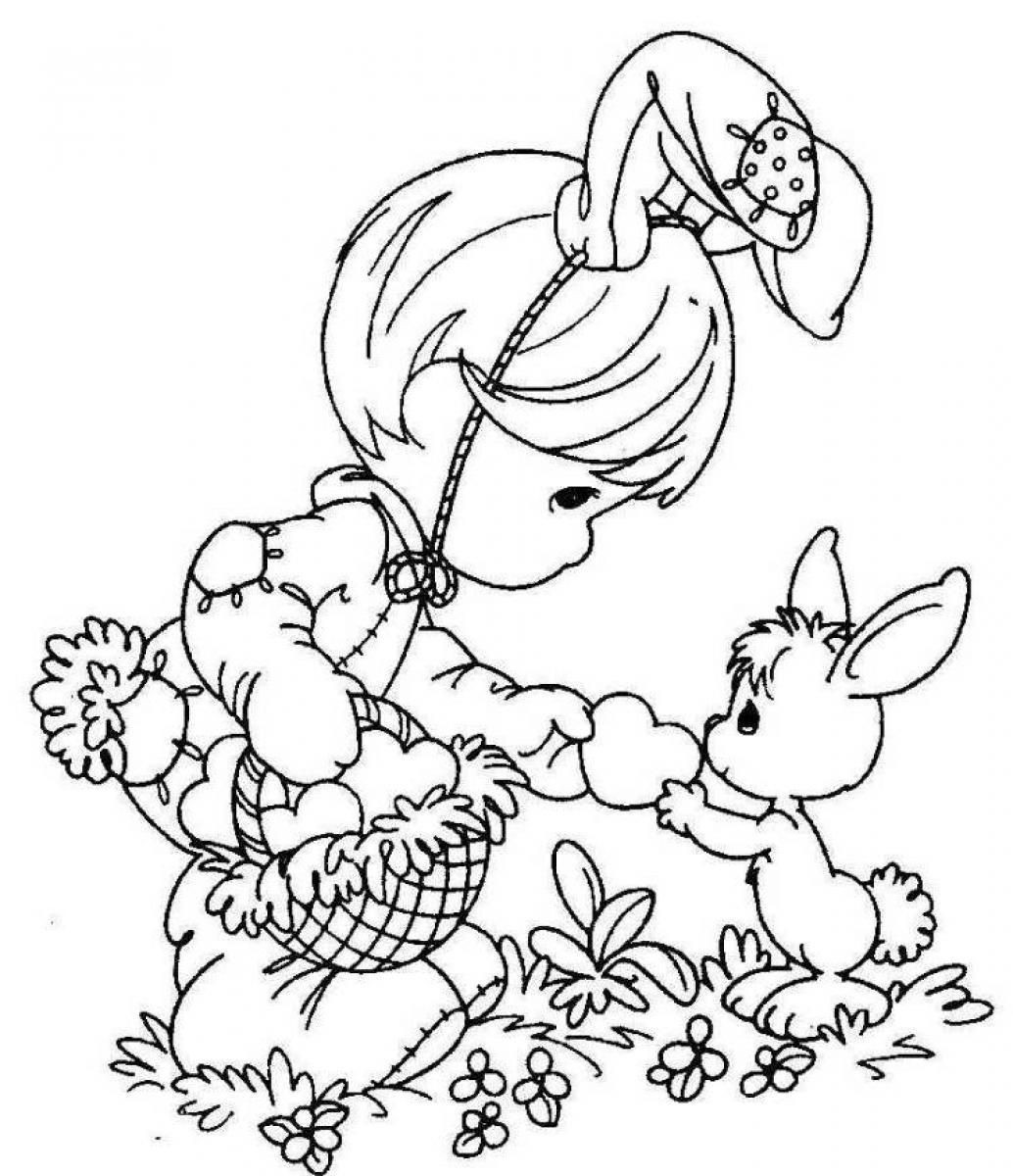 Easter Coloring Pages For Girls
 free easter printables