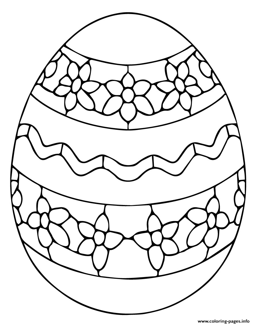 Easter Egg Coloring Pages
 Ukrainian Easter Egg Coloring Pages Printable
